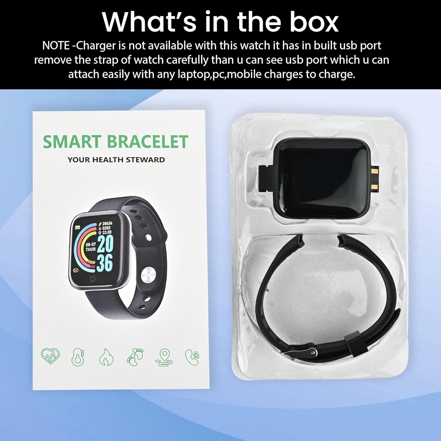 Bouncefit M I D116 Fitness Band Smart Watch - Image 4